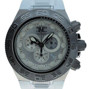 Men's 50mm Invicta Subaqua Noma IV Sport SS/ White Chrono Quartz Watch Ref 1536!